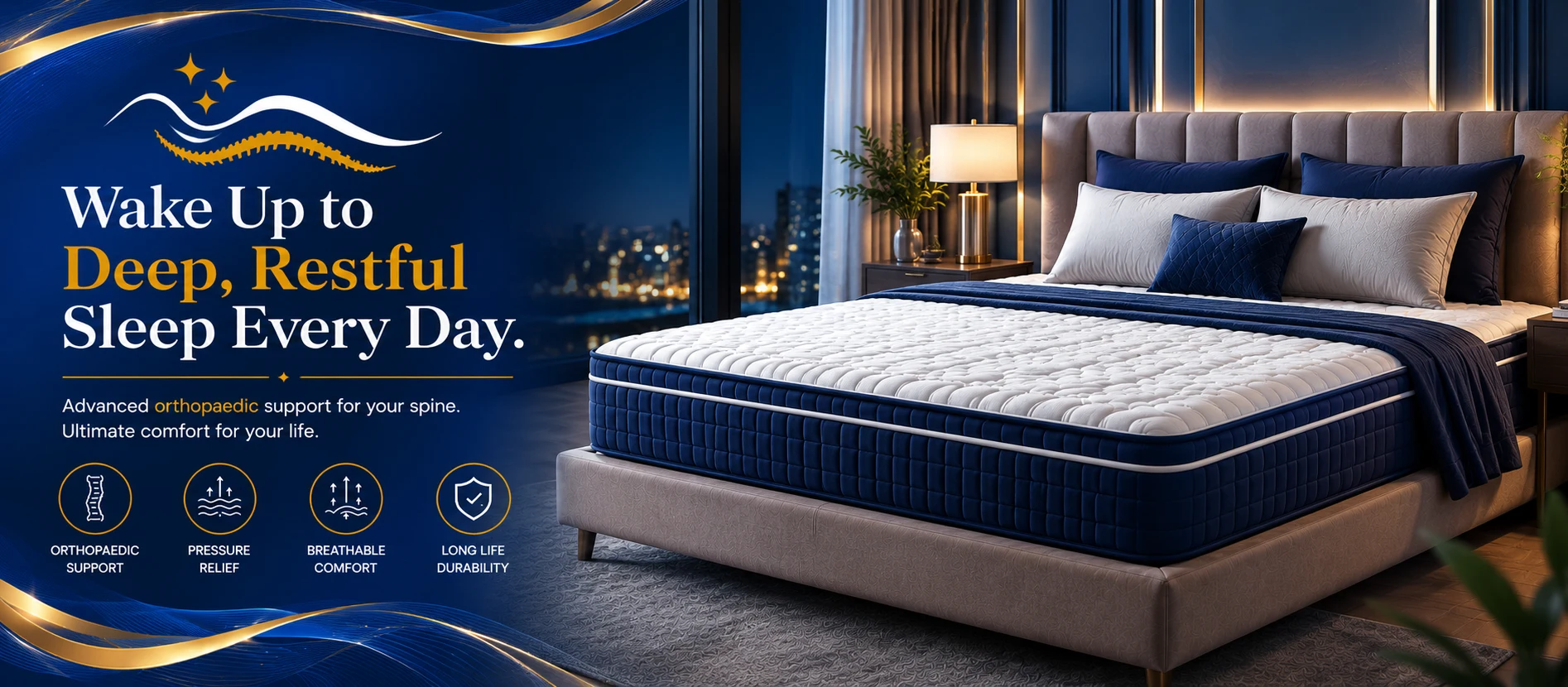 Wake up to deep, restful sleep every day with Aqualite mattresses